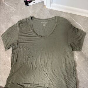 American Eagle Outfitters Sage V-Neck Tee